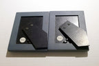 Pack of 2 Gray Wooden Picture Portrait Frame 3.5X2.5" Art Photo lot with glass