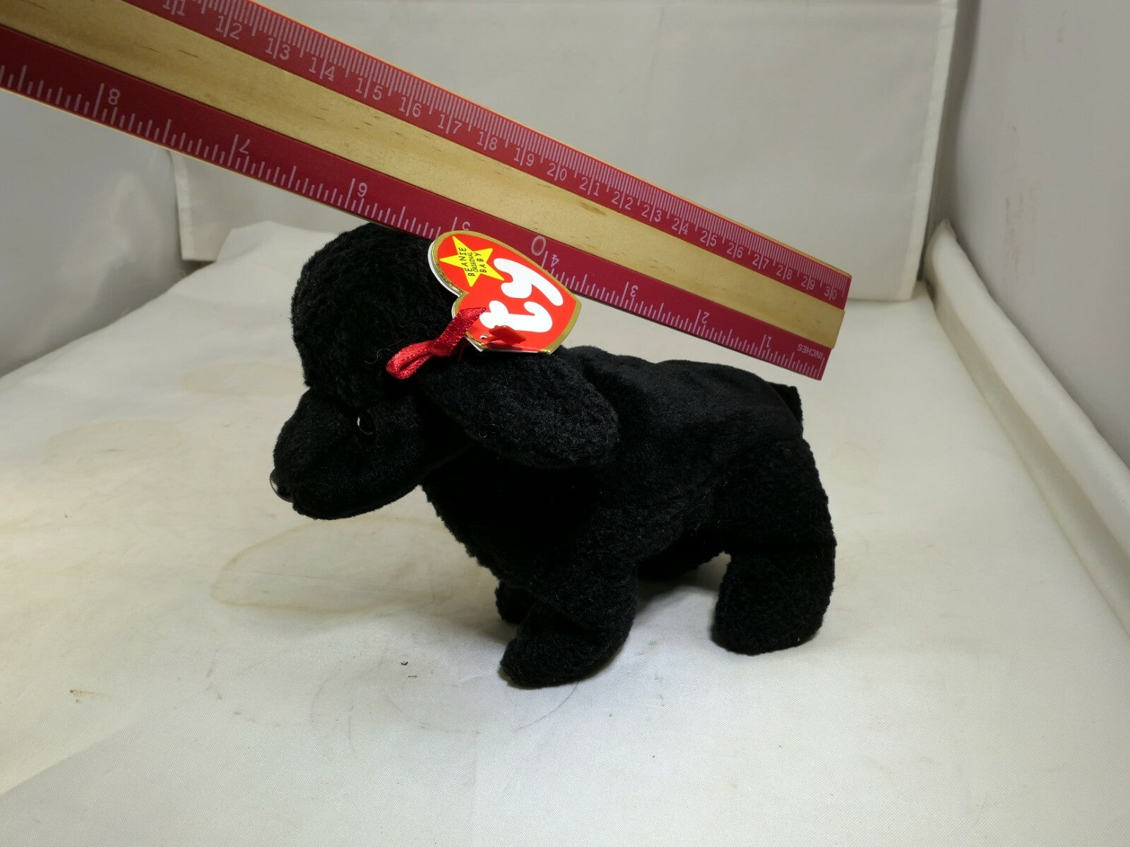 TY GIGI Beanie Baby  With Tag Year 1998 Plush Toy Dog puppy Poodle