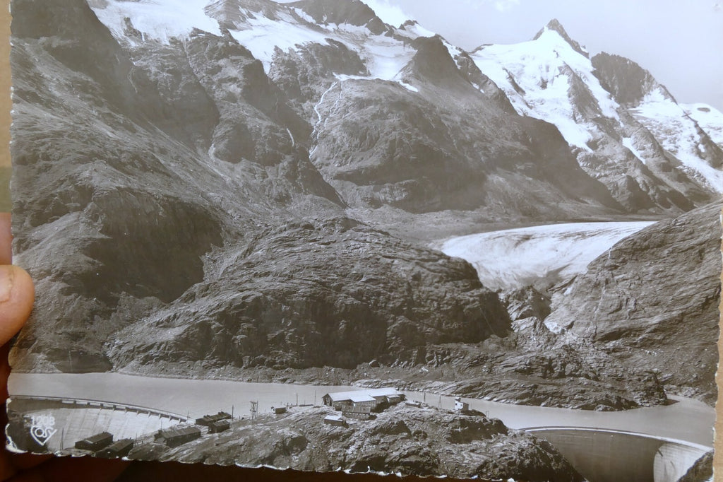 Großglockner hochalpenstraße postcard black & white austria vintage   unposted