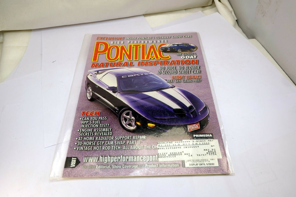 HIGH PERFORMANCE PONTIAC Magazine July 2002 Natural Inspiration 10s Street Car