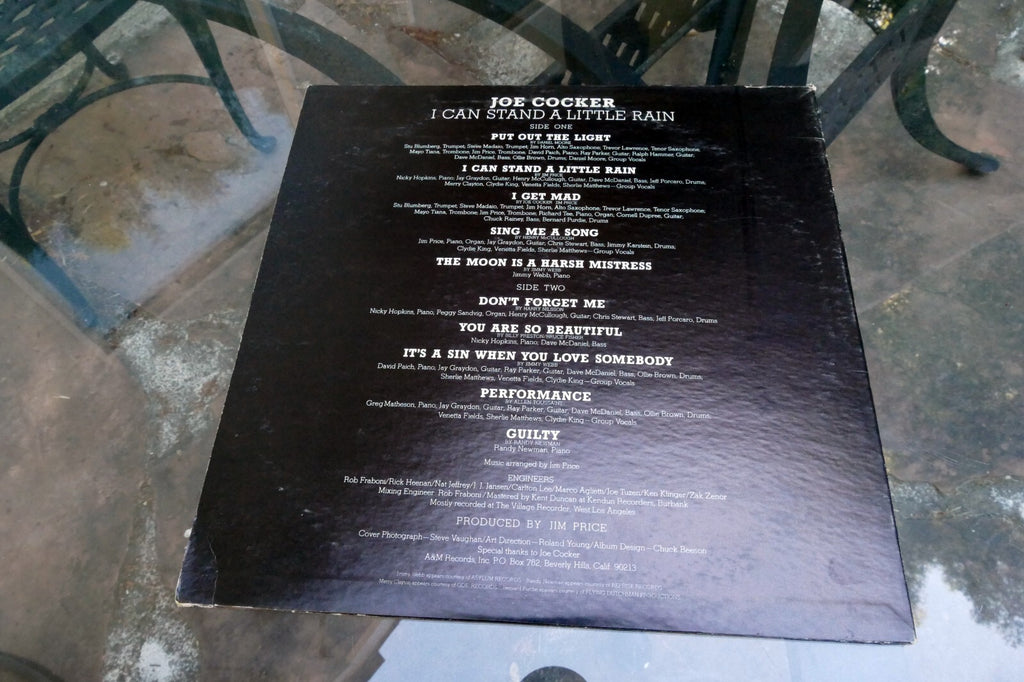 Joe Cocker - I Can Stand A Little Rain LP 1974 A&M Records SP-3633VG