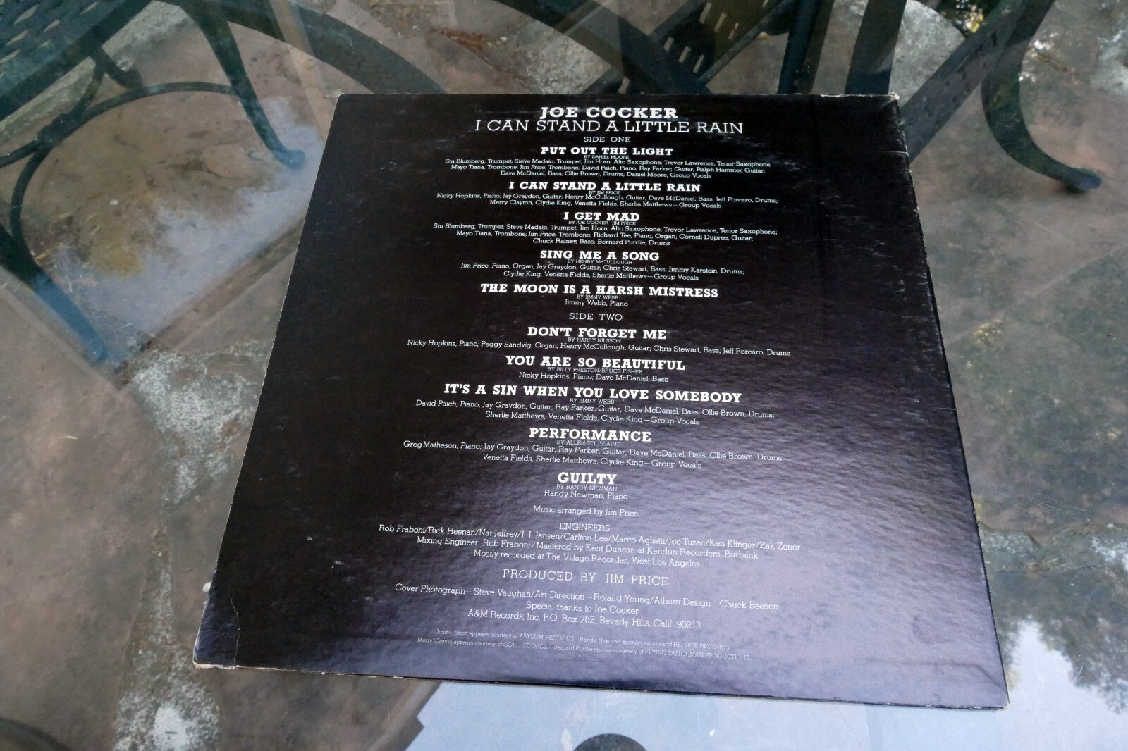 Joe Cocker - I Can Stand A Little Rain LP 1974 A&M Records SP-3633VG