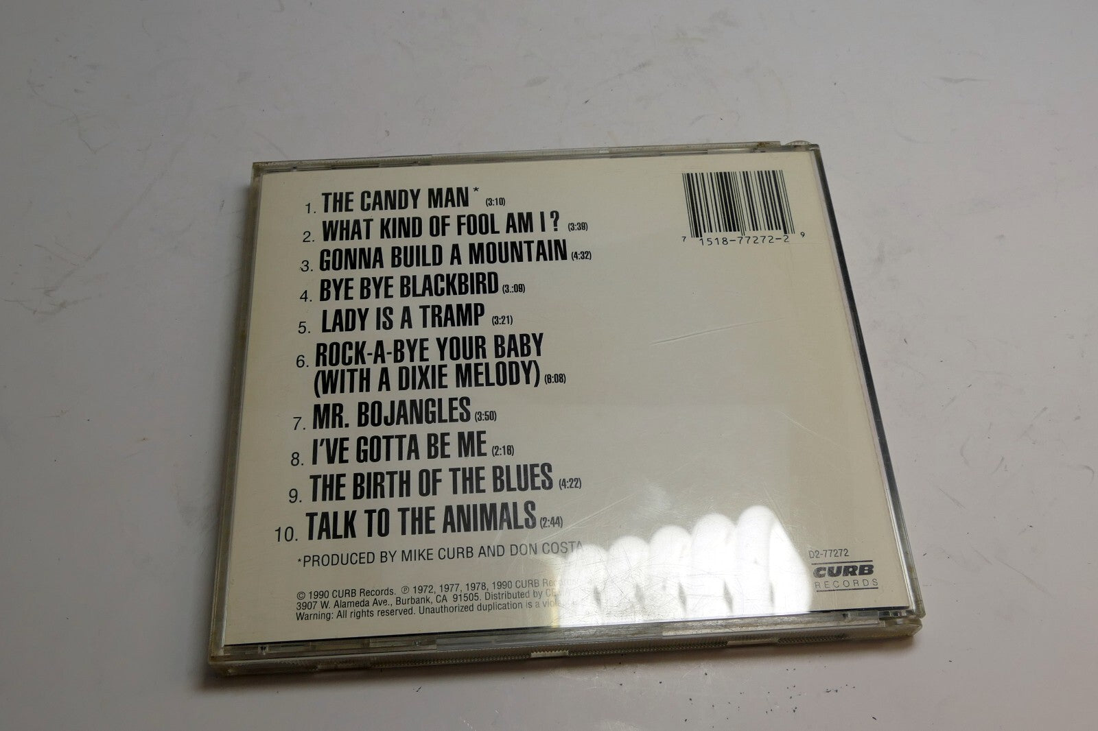 Sammy Davis, Jr. - Greatest Songs (CD, 1990) D2-77272 Curb Records