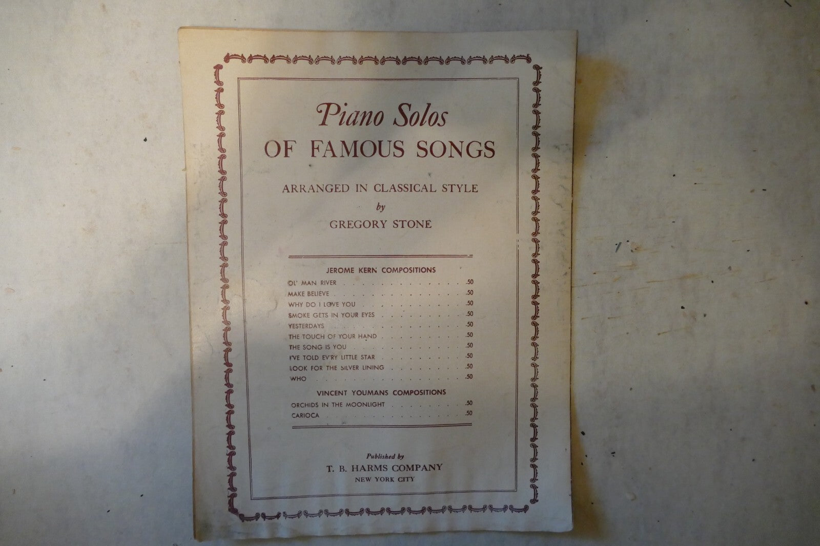The Last Time I Saw Paris, 1940, by Jerome Kern and Oscar Hammerstein 2nd