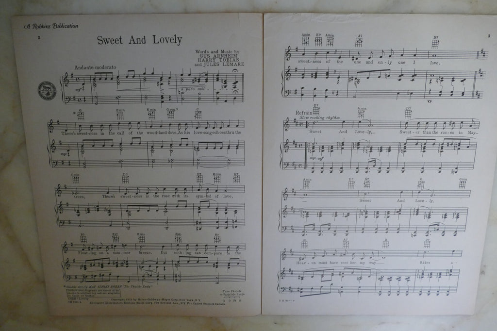 Sweet And Lovely 1931 by Gus Arnheim, Harry Tobias and Jules Lemare