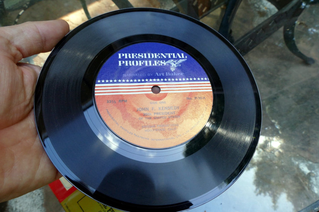 John For Kennedy the Presidents Speak 1966 Vinyl EP Narrated By Art Baker