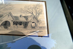 "La Grange" N. L. Reese 1974 print 6X8" framed with glass