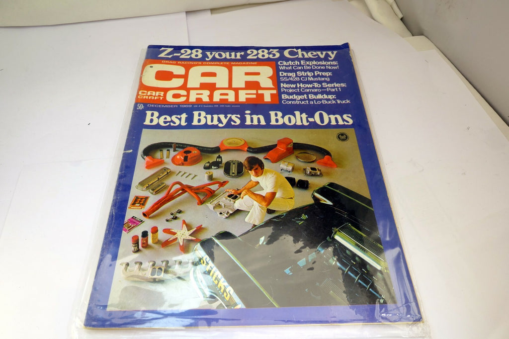 Car Craft Magazine December 1969 "Z-28 your 283 Chevy" Best Buys in Bolt-Ons