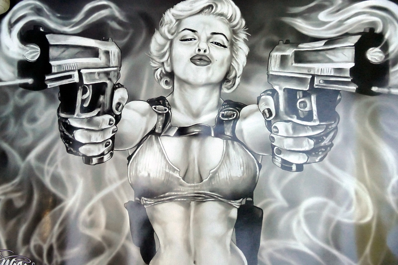 Marilyn Guns - James Danger Harvey 36in x 24in large wall poster