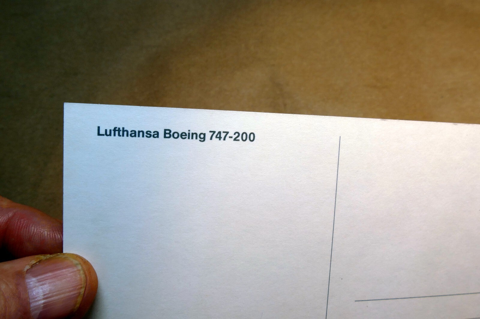 Lufthansa 747-200 Airlines Airplane Liftoff Postcard - Unposted 4"X 6"