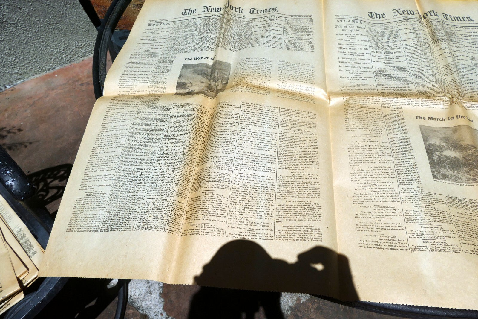 New York Times Sept 3 1864 - Reprint, Atlanta's Destruction by Sherman, Mobile