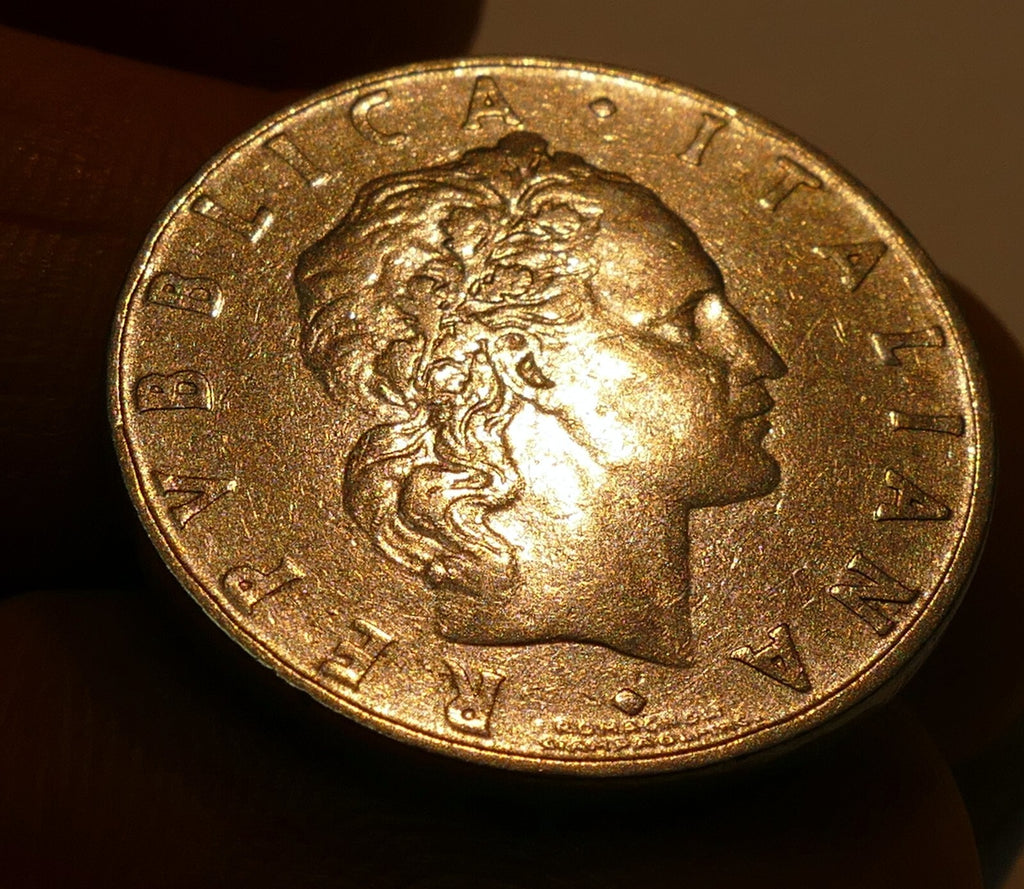 1956 Repvbblica Italiana L.50 Italy Italian 50 Lire Coin Italy