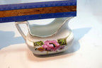 Z.S. & Co Creamer pitcher Flowers Pink with gold trim  made in Bavaria