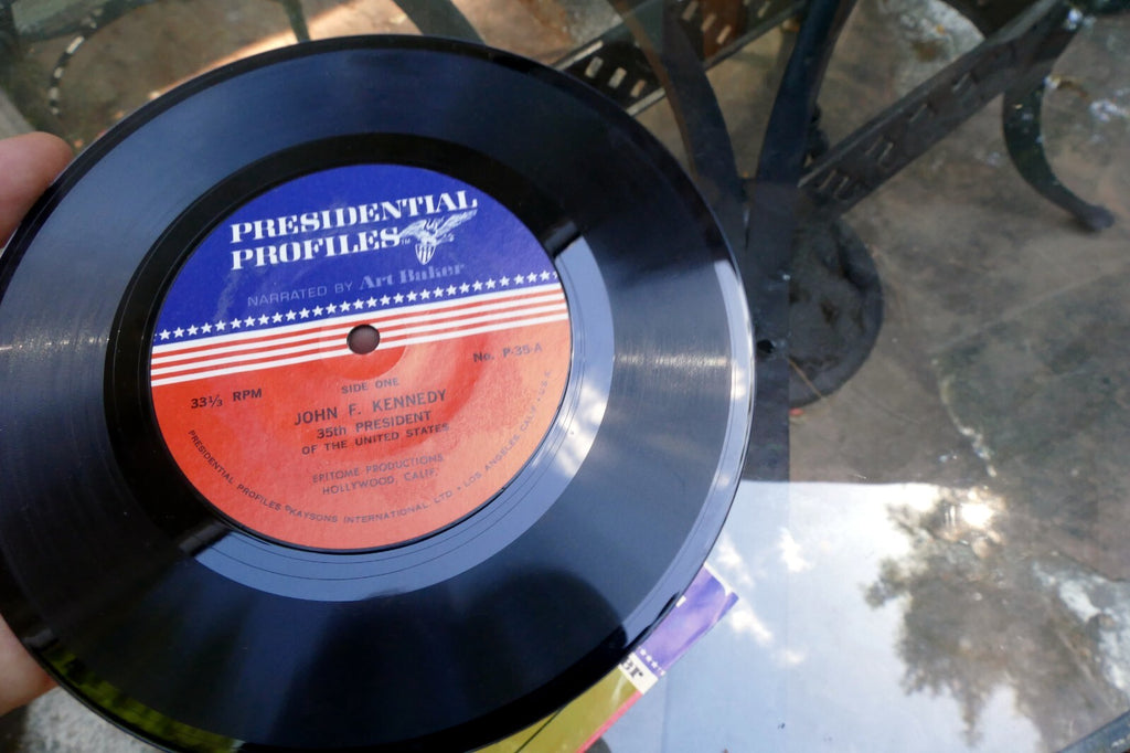 John For Kennedy the Presidents Speak 1966 Vinyl EP Narrated By Art Baker