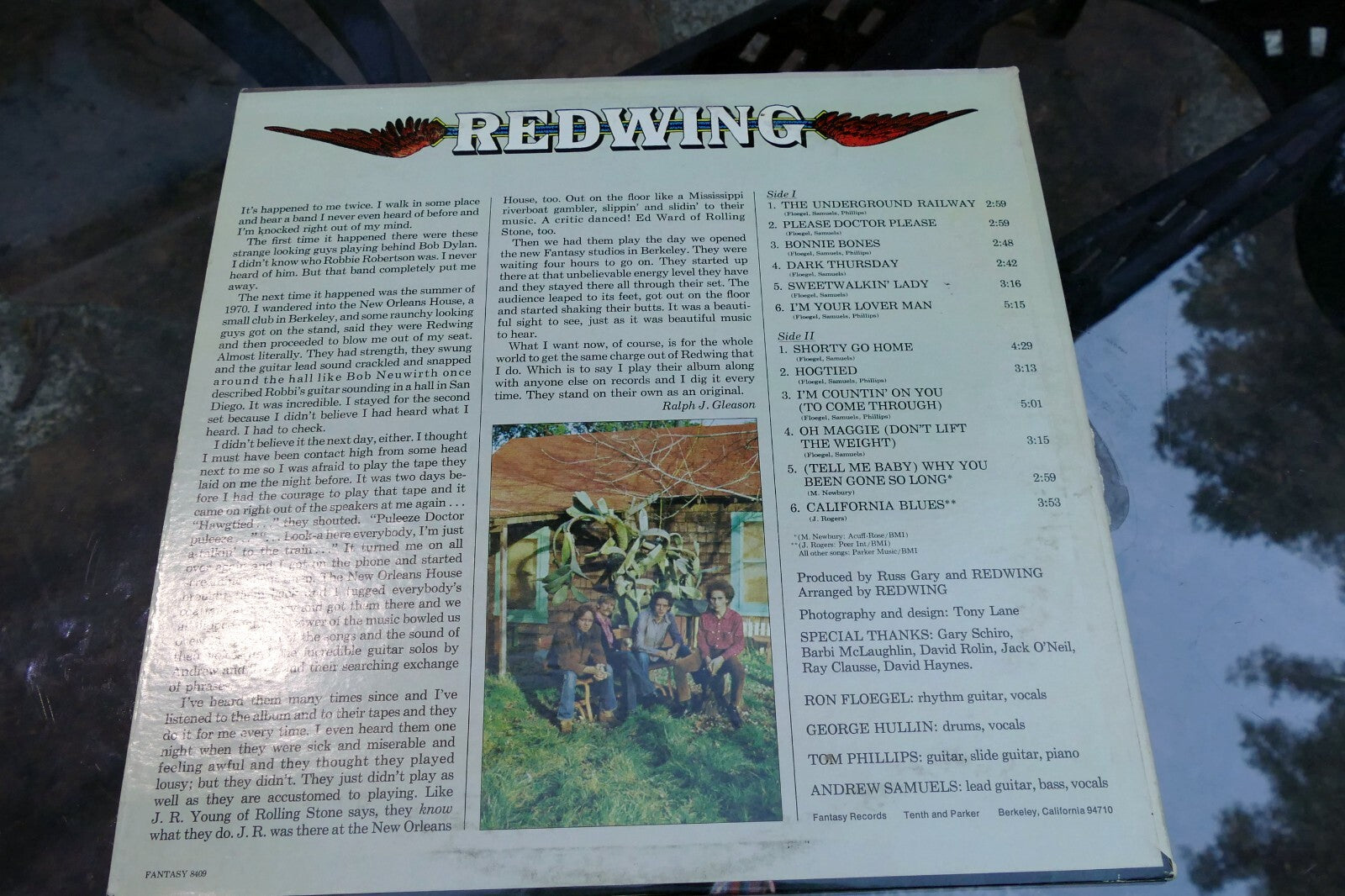 REDWING Hard Folk Psych Vocal Album-FANTASY 8409 VG 1973 Warner Bros. Records LP