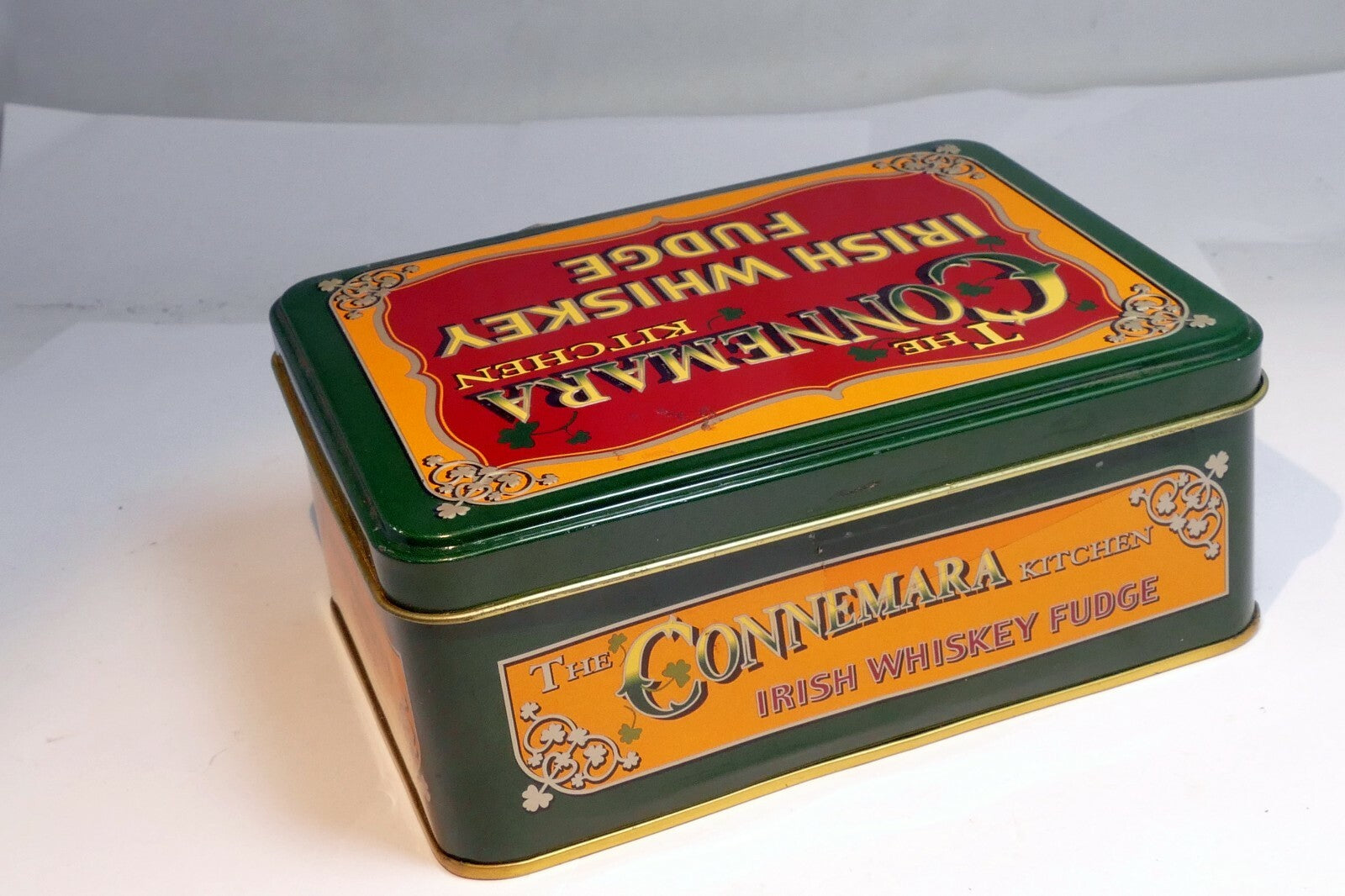 Empty Tin Box The Connemara Kitchen Irish Whiskey Fudge 5.5X4X2" Ireland 