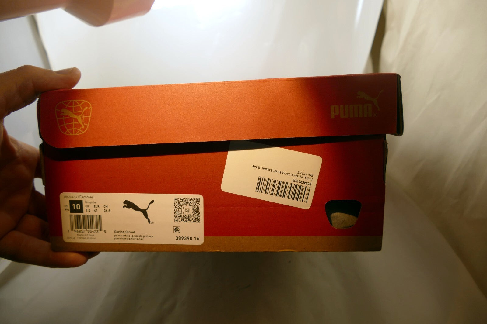 PUMA  EMPTY BOX ONLY FOR Women's 10 Carina Street White sneaker