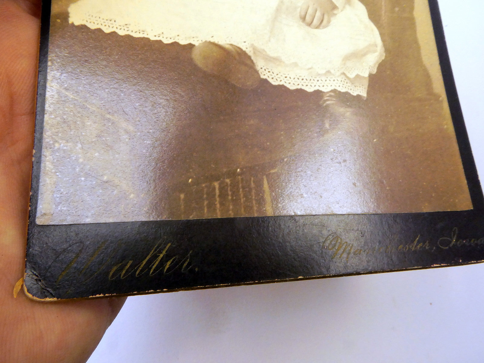 Picture of Baby Girl VINTAGE ANTIQUE Photograph 4X6" 1880's Walter's Studio IL