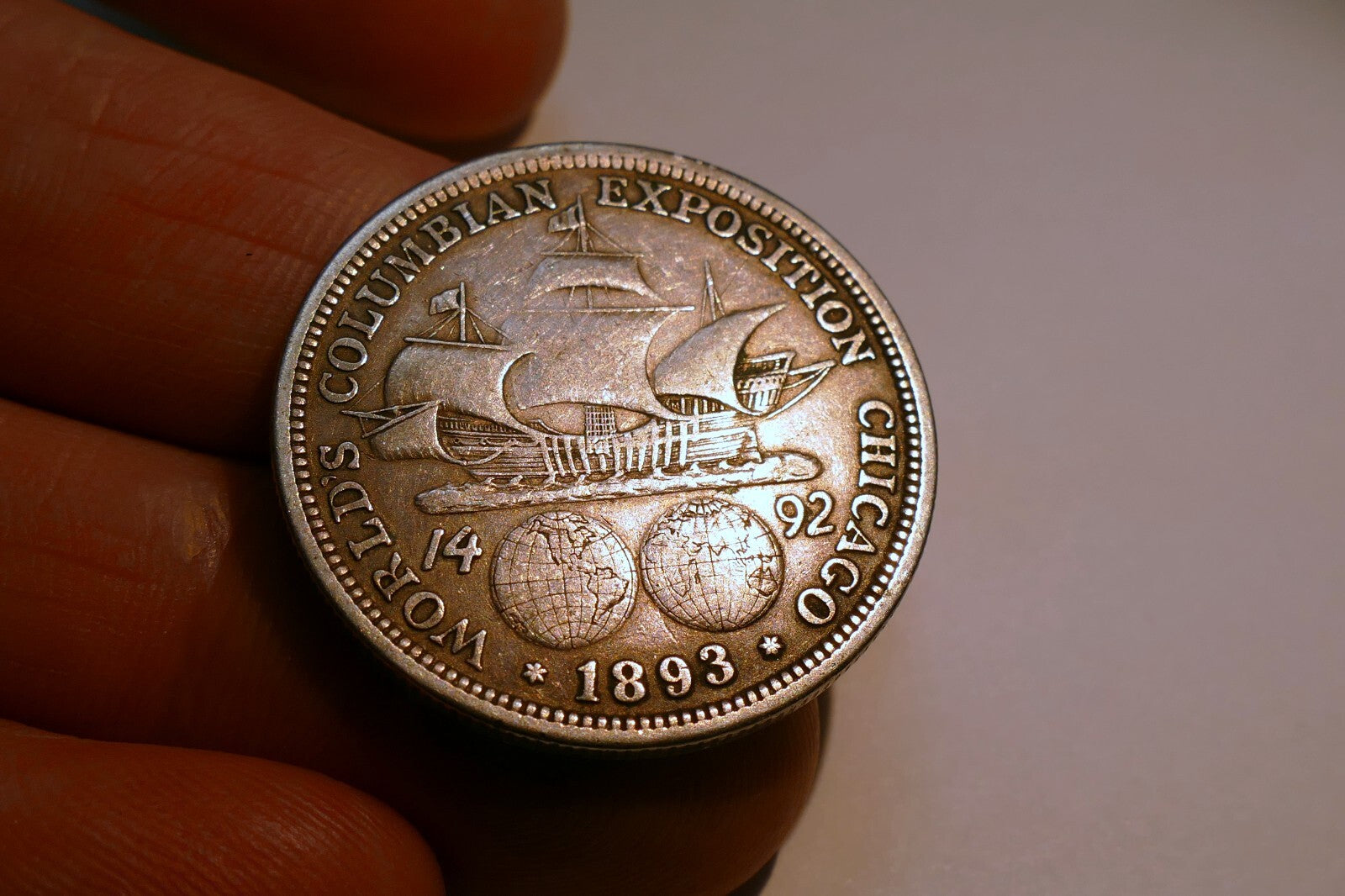 1893 Columbian Expo Half US Dollar   90% Silver  Coin