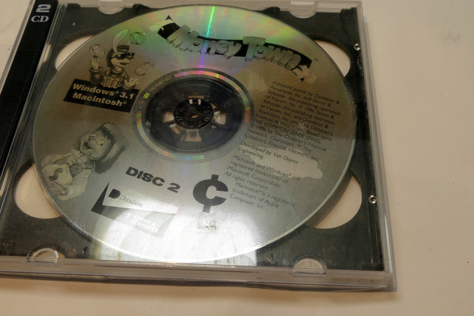 Money town pc cd rom disc 2 knowledge adventure ages 5 9 for windows 3.1