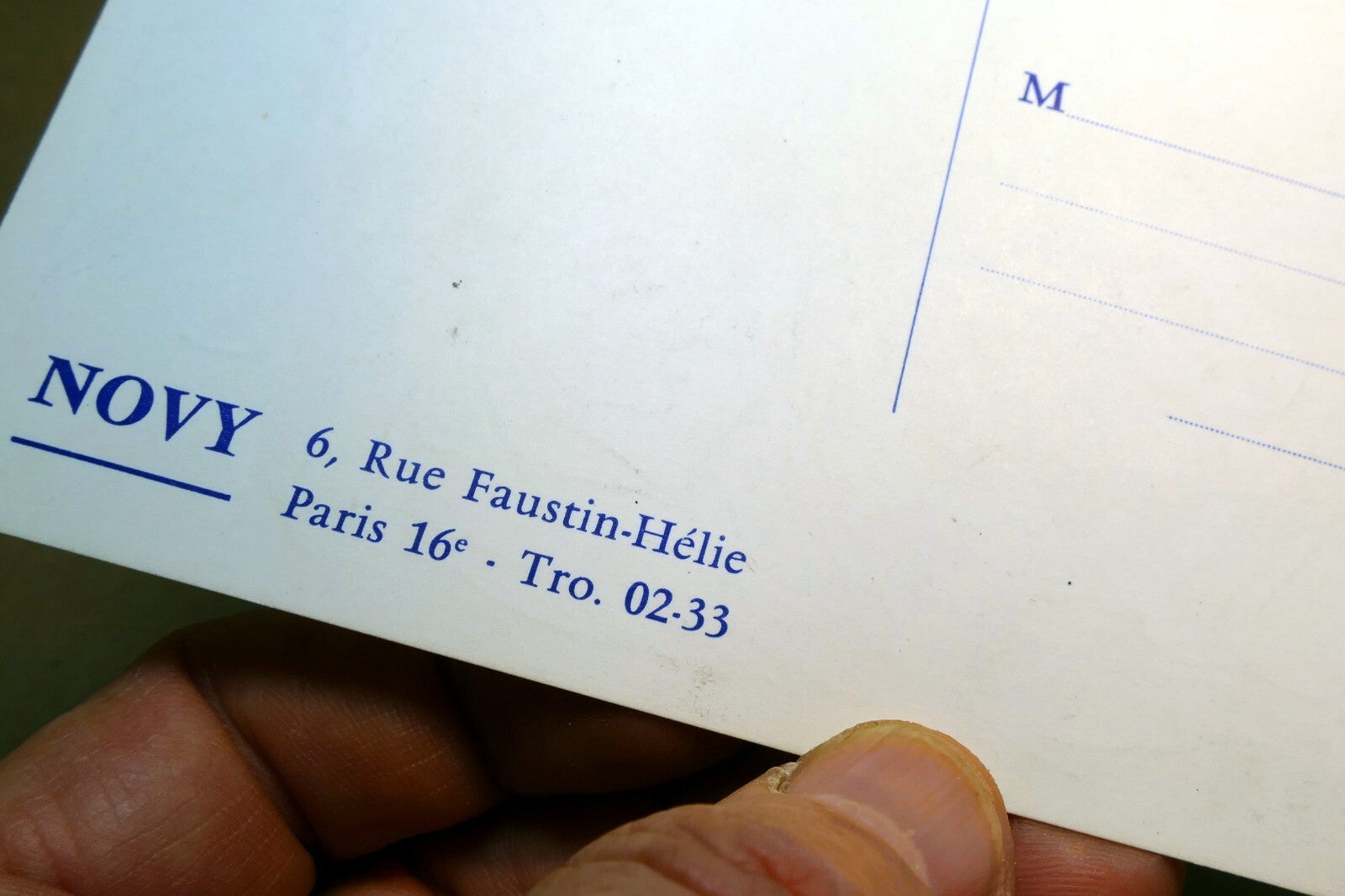 Postcard Novy Carte Postale Paris 16e Tro. 02-33