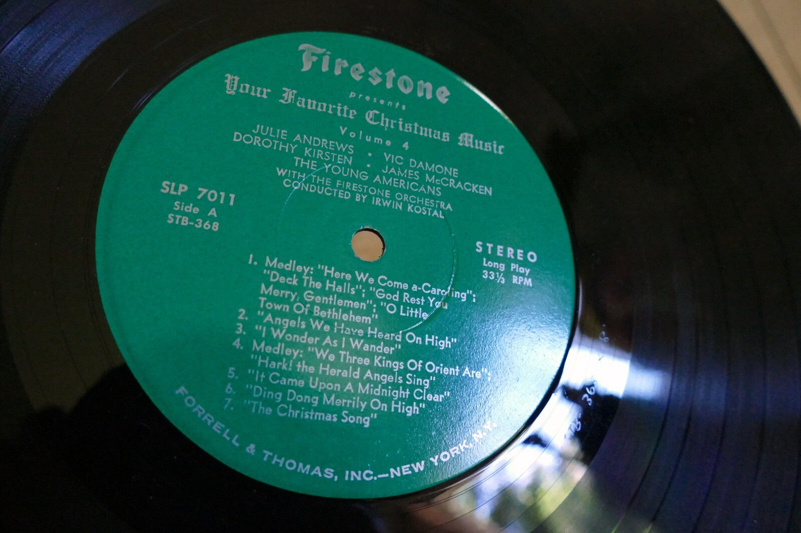 Firestone Your Favorite Christmas Music Volume 4 Stereo LP SLP-7011