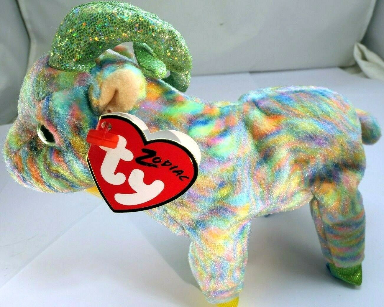 Ty beanie baby goat ( chinese zodiac collection ) plush toy 8"