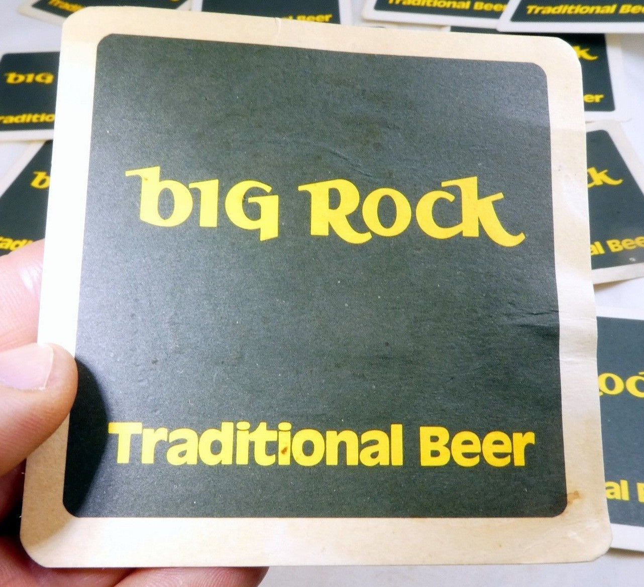 Big rock brewery alberta canada bar coaster beer lot 15