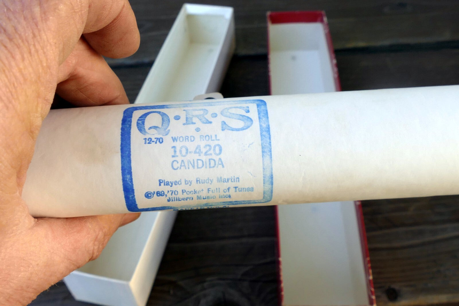 QRS Player Piano Word Roll 10-420 Candida