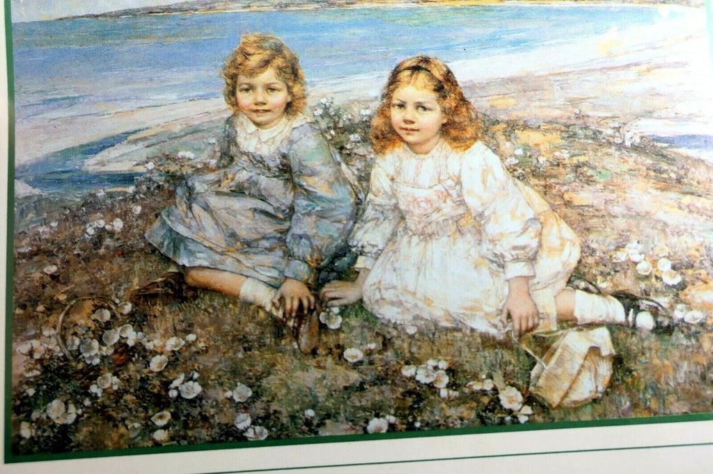 Daughters of bertram roberts picture postcard england 1970's