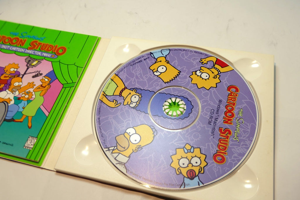 THE SIMPSONS: CARTOON STUDIO - PC CD-ROM FOX INTERACTIVE 1996 Windows 95 3.1