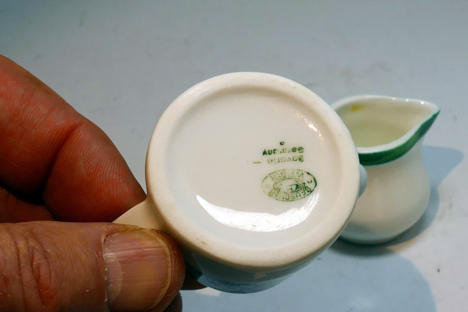 Bauscher Weiden Germany Bavaria white creamer small miniature pitcher