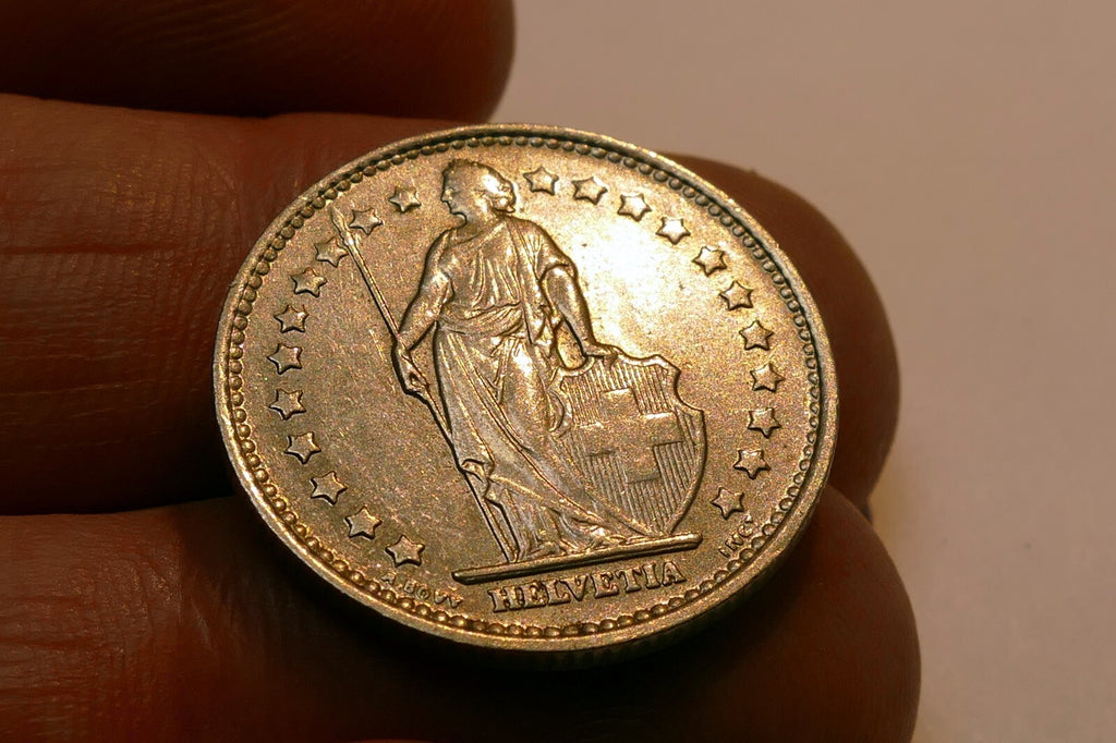 1968 Switzerland 1 Franc Copper-Nickel Coin