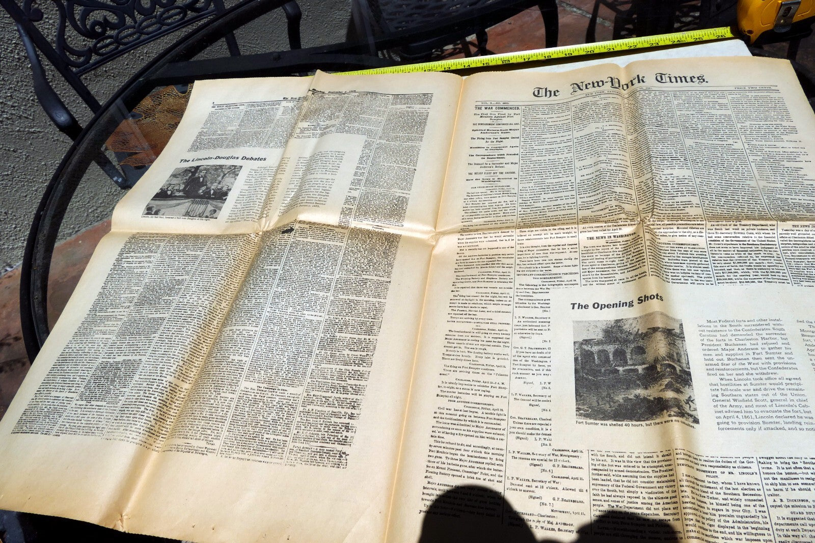 New York Times April 20, 1861 - Reprint - Civil War