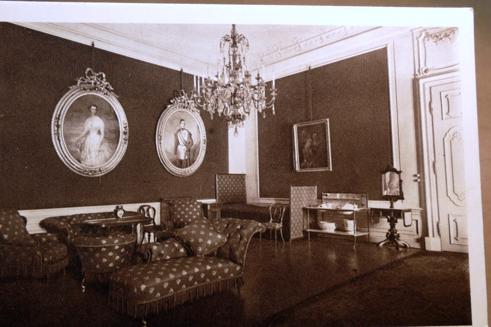 Wien   schönbrunn schloss castle interior postcard austria 1930's   unposted