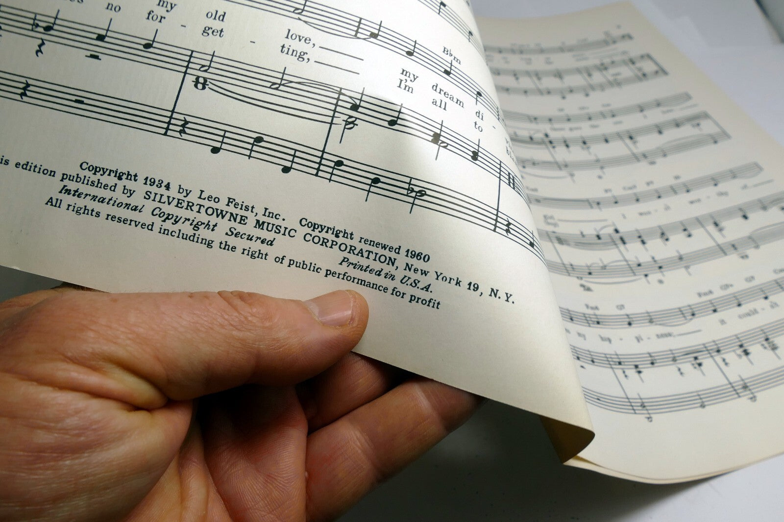 There Goes My Heart Benny Davis Abner Silver 1960  Sheet Music