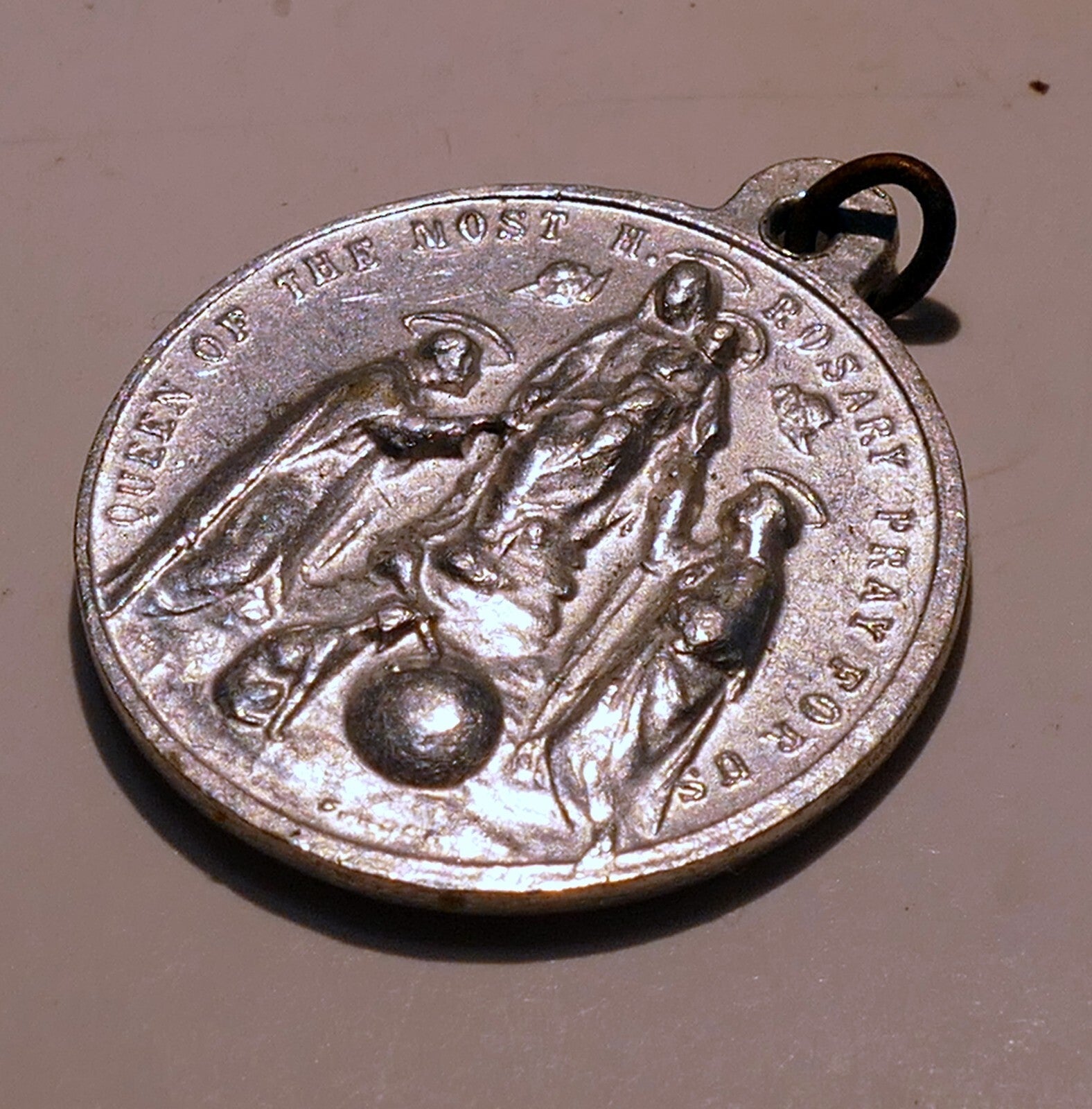 St. Dominique Pendant Charm Pray for US Rosary