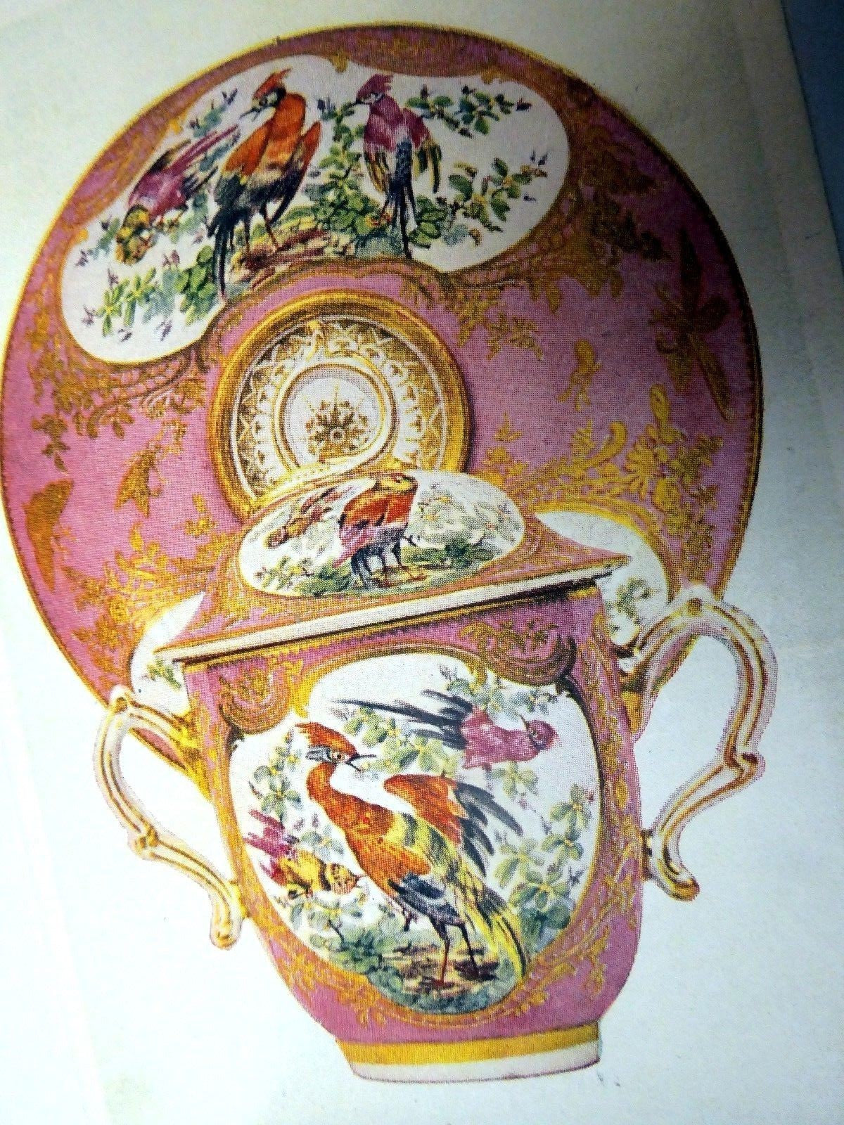 Postcard chelsea cup and saucer english c.36 unused unposted 1910 1920