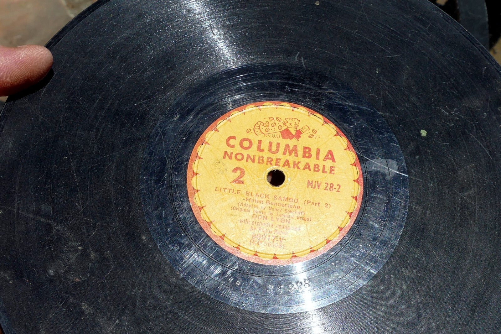 Little Sambo  Columbia Records mjv-28  78 rpm sides 2 and 3 90017-V