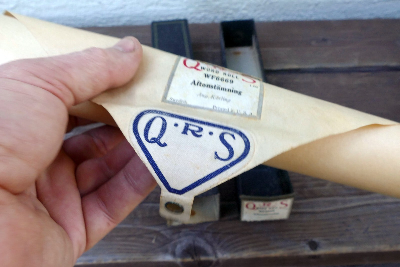 QRS Word Piano Roll WF6669 Aftonstamning August Körling: Aftonstämning
