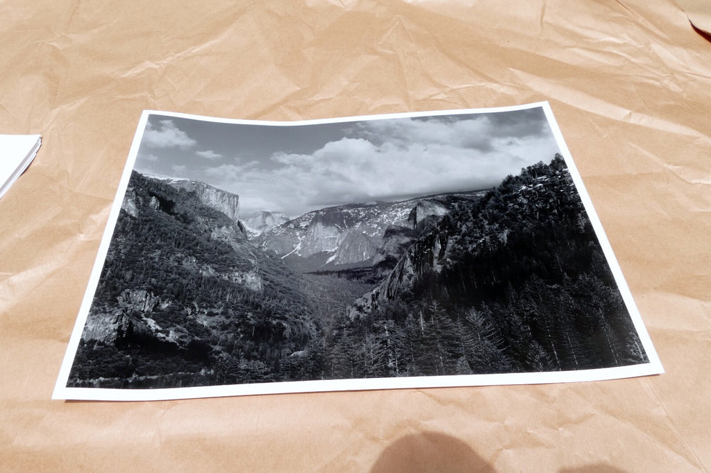 Yosemite California 11X14" Black & white Picture Photo Valley in Winter