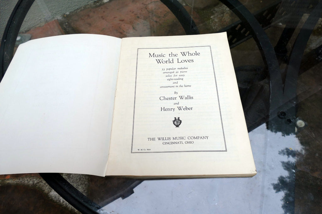 53 Whole world Loves Piano Solos Sheet music Willis Weber 5624 DIXIE LAND 1936