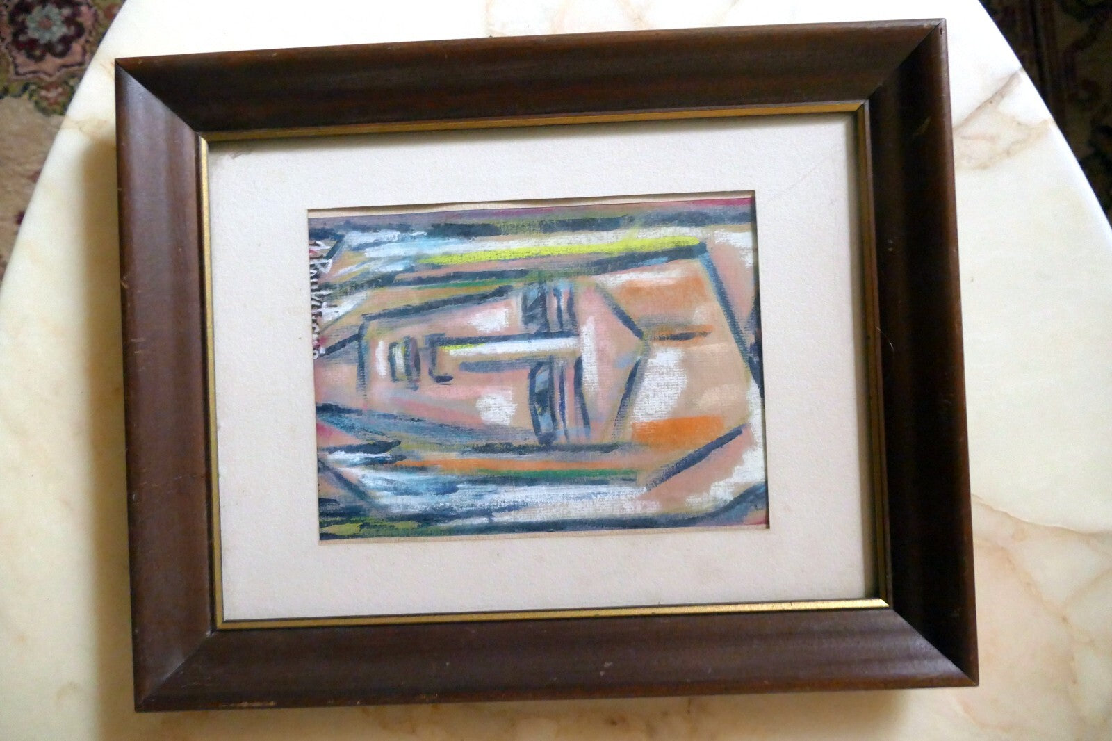Portrait  Lithuanian Artist Jadvyga Paukstiene Modernist 1960's Pieta