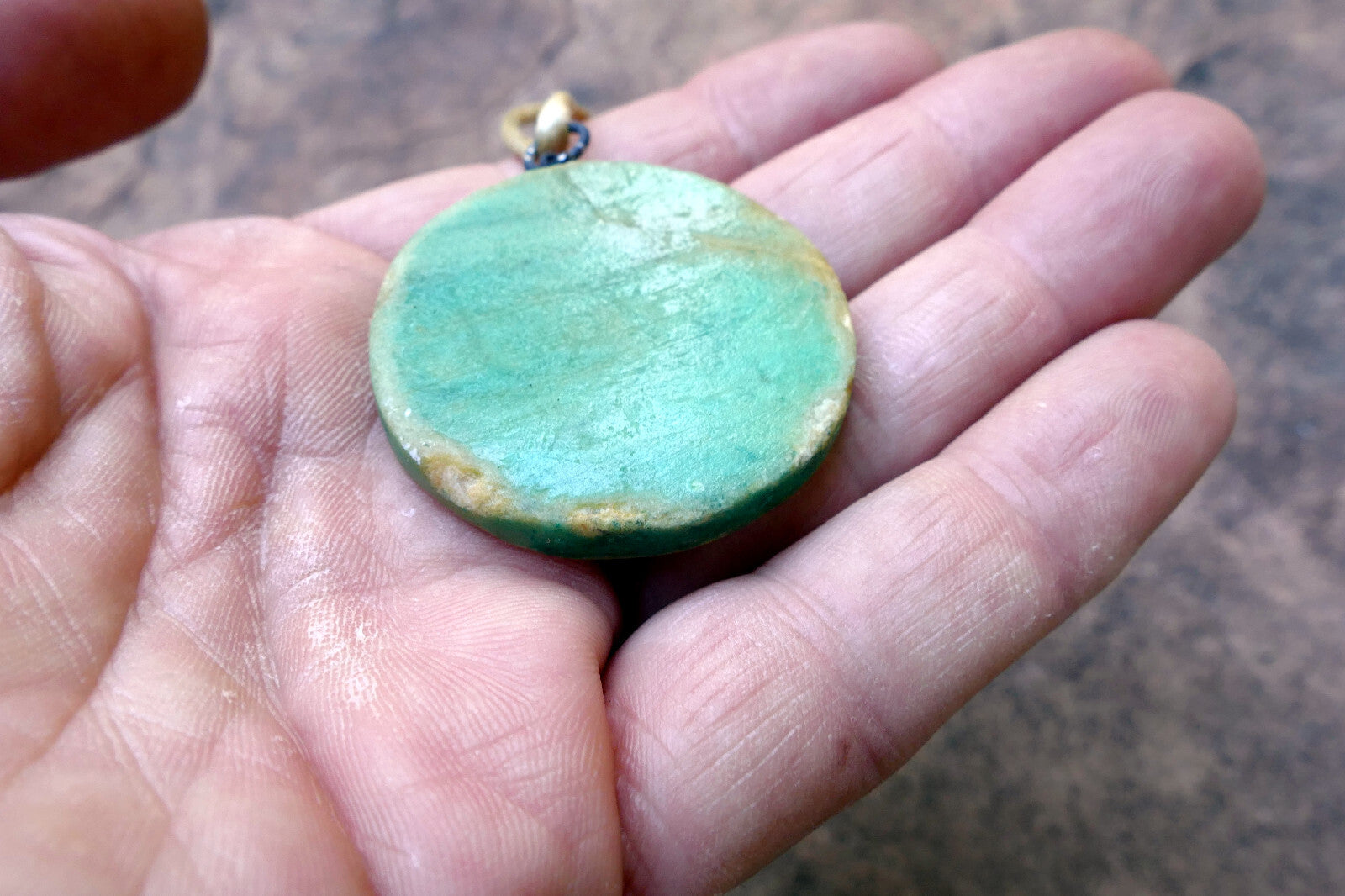 Eagle Pendant Necklace Native American south west USA stone etched