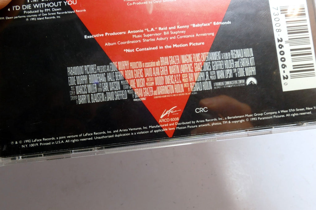 Boomerang  by Original Soundtrack (CD, Jun-1992, LaFace Records ) ARCD-6006