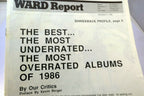Ward report december 1986 best underrated albums progressive radio rock charts