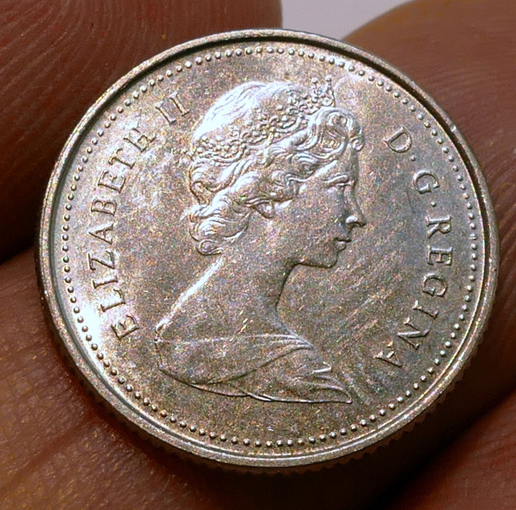 1981 Canadian 10 Cent Dime Coin circulated