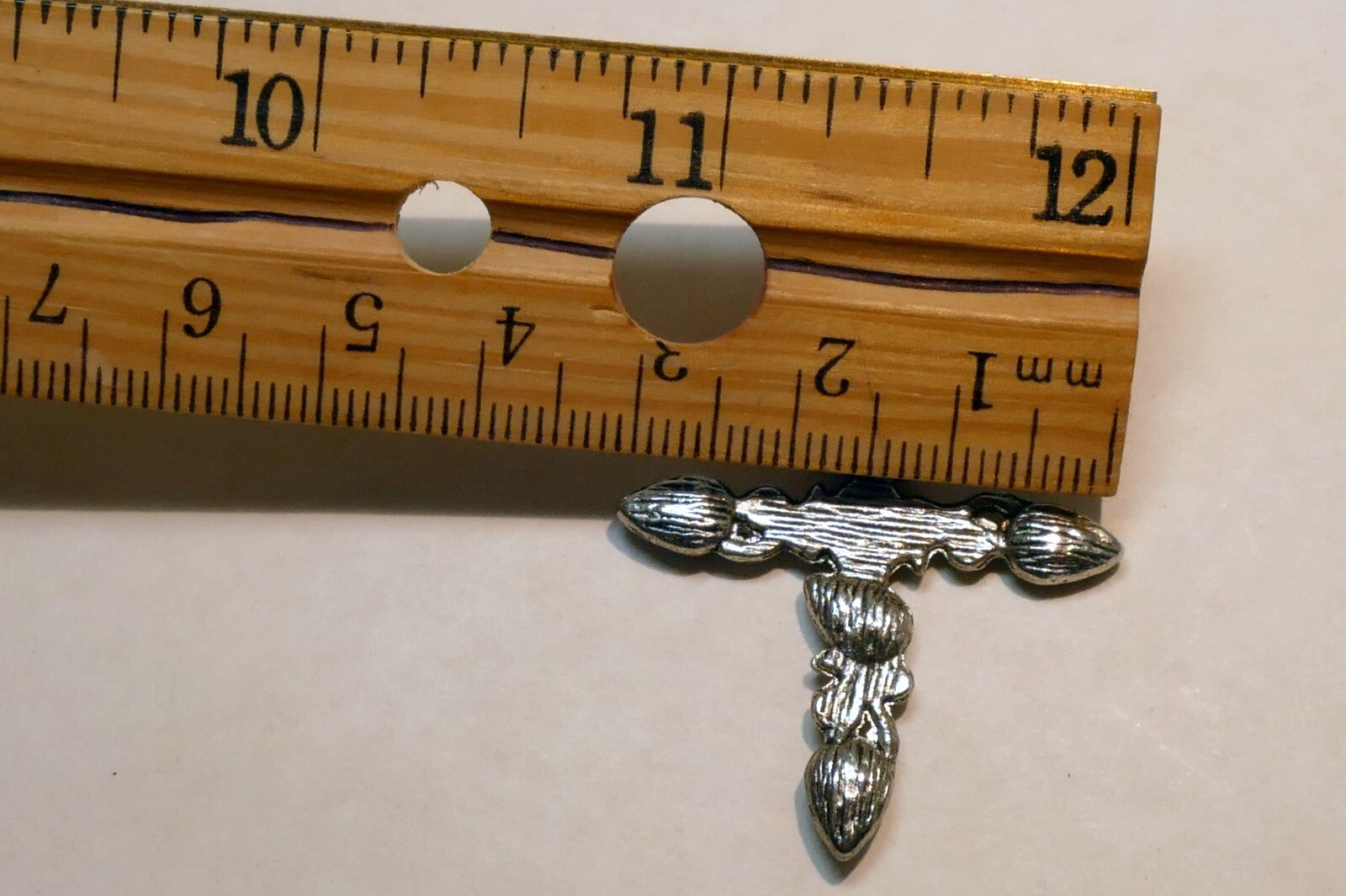 Metal Crucifix Cross Pendant Blue Moon stone torquoise tone 1.5"