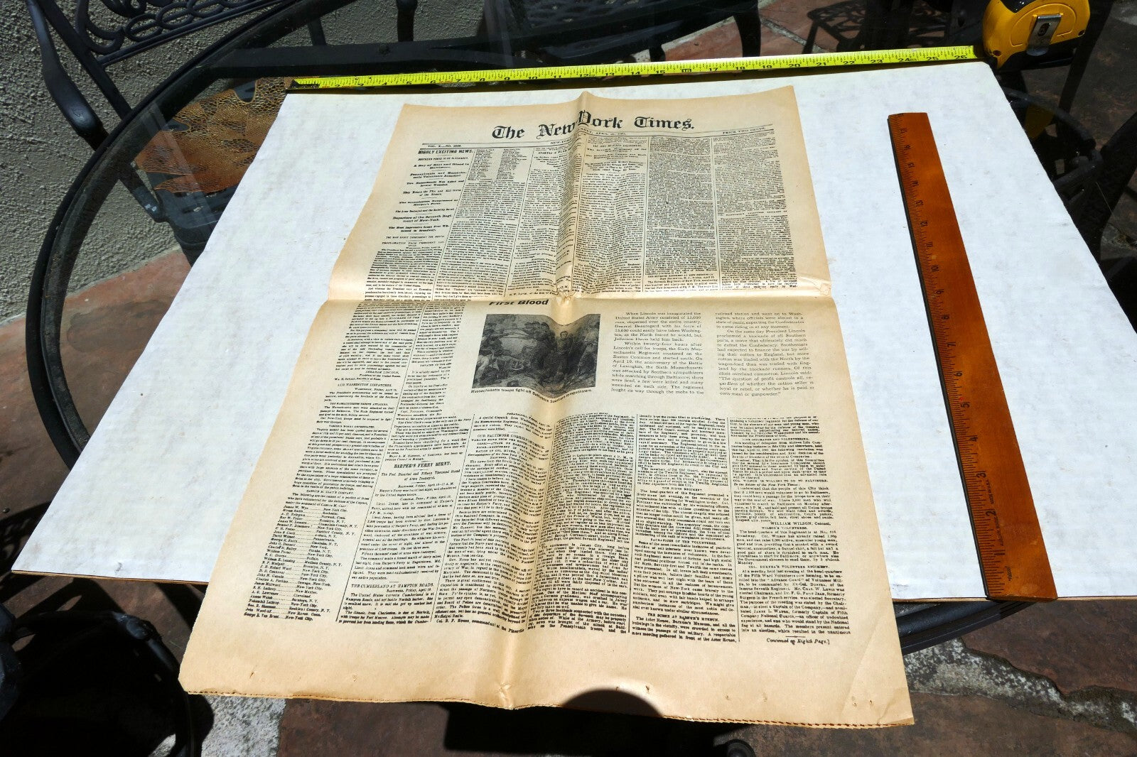 New York Times April 20, 1861 - Reprint - Civil War