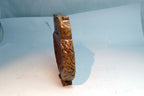 OWL bird Soapstone Carved Trinket Dish  Box 4X5" stone hand carved